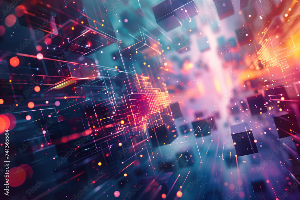 Poster abstract background with lights. a slide background for showcasing digital and creative content. bac