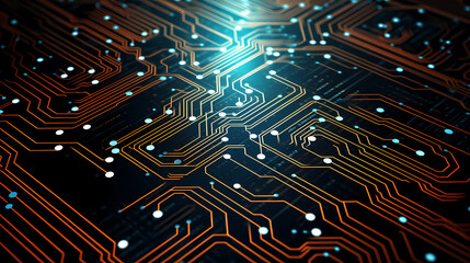 Circuit board electronic chip or electrical circuit engineering technology concept background