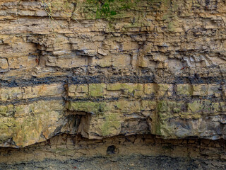 Gesteinsschichten im Muschelkalk