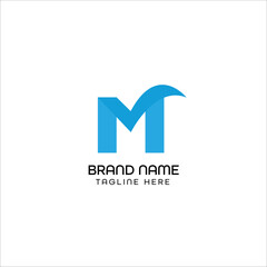 m letter logo design