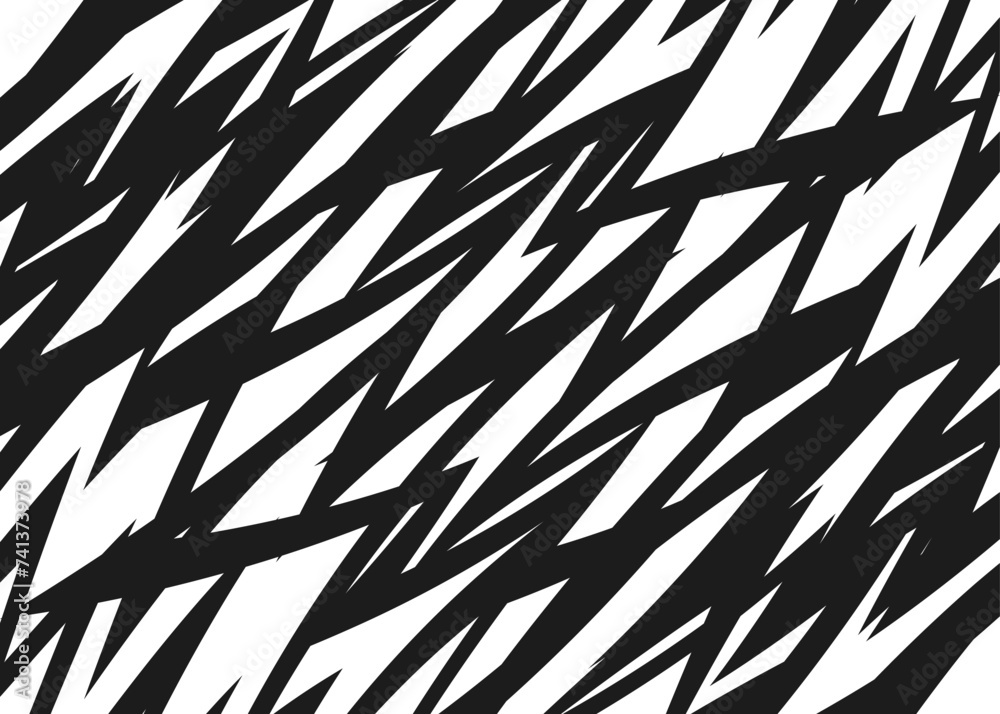 Poster abstract background with rough and jagged diagonal stripe pattern