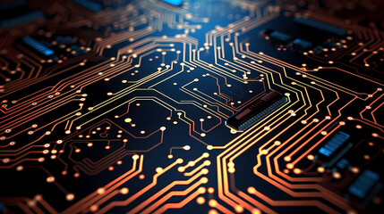 Circuit board background, technology and science concept background