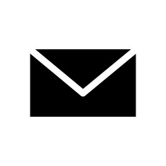 envelope icon on black