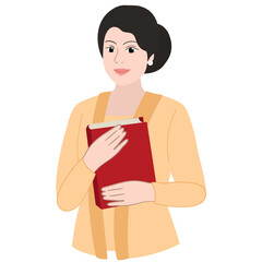 woman wear traditional clothes kebaya