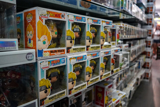 Paris france 6 june 2023 : popular animes and mangas action figures and collectibles 