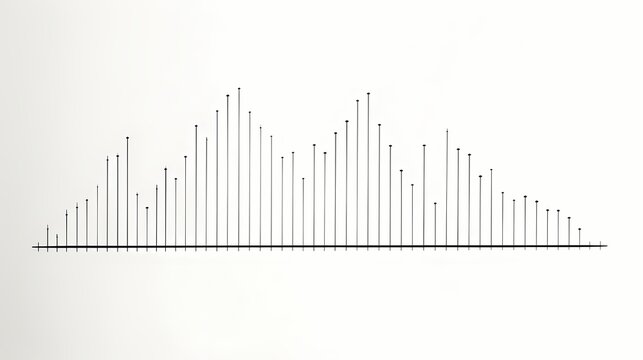 A minimalistic image portraying a single line graph rising against a neutral background, representing gradual market growth.