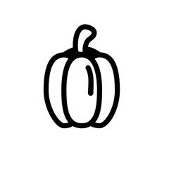 Paprika bell pepper vegetable icon