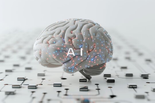 AI Brain Chip gsm circuits. Artificial Intelligence it governance mind neurotransmitter homeostasis axon. Semiconductor ai ethics circuit board logo