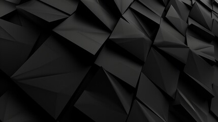 An image showcasing sharp geometric shapes in black, creating a bold and intriguing visual. The...