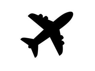 airplane icon vector with flat design