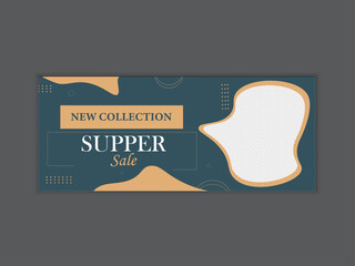 New collection vector web banner design template.