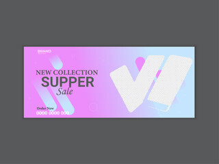 Vector mobile shop  billboard design template.Business billboard design for advertising.fashion web banner design.