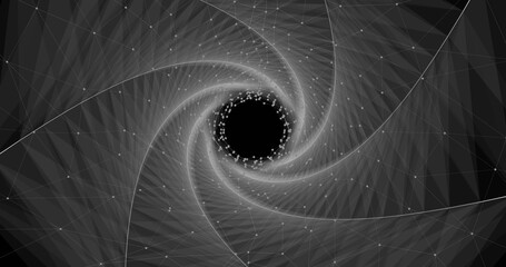 Image of scope scanning and data processing over globe