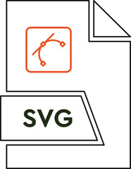 SVG File format icon spacing in objects