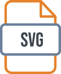 SVG File icon with bold outline