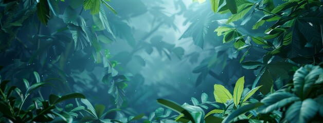 jungle background with plant