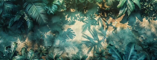 Obraz premium jungle background with plant