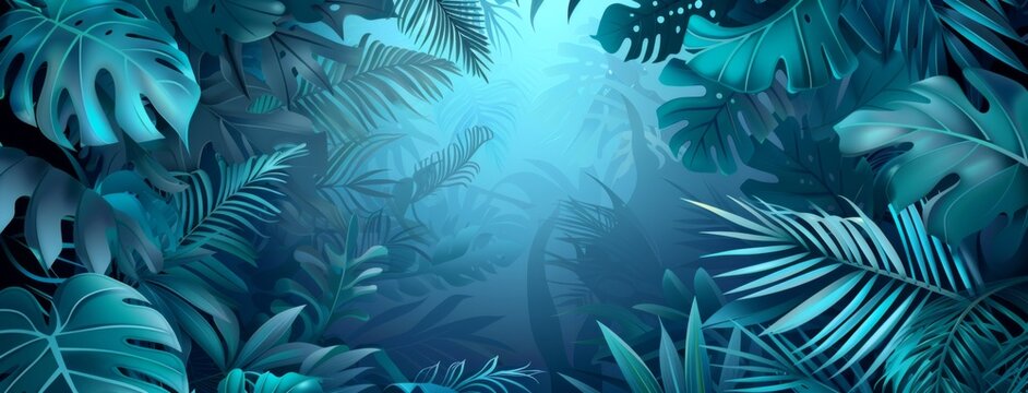 jungle background with plant