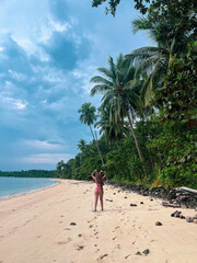 woman on the beach