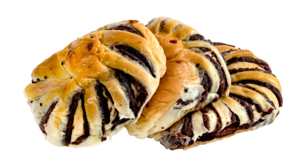 Red Bean Paste Bread isolated