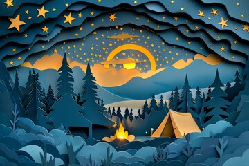 Summer Camping under the Stars: Whimsical Night

