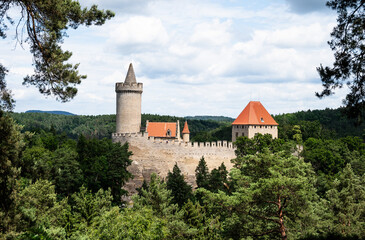 Fototapeta na wymiar Kokořín Castle in the Czech Republic
