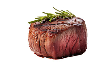 Grilled Filet Mignon Isolated On Transparent Background