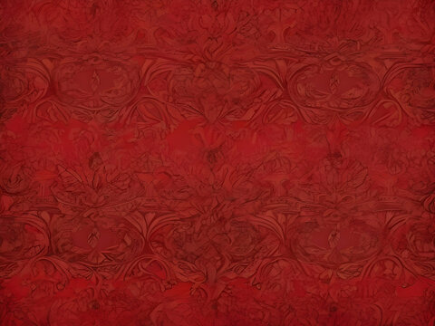 batik background with the dominant color red