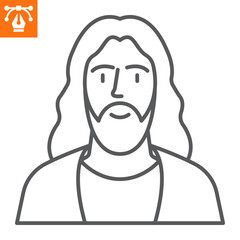 Jesus line icon