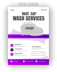 Ride in Style Car Wash Flyer and Social Media Bundle