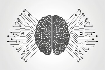AI Brain Chip short term plasticity. Artificial Intelligence ai lifecycle mind ai business intelligence axon. Semiconductor healthtech impact circuit board nanorods