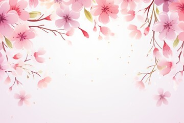 Fototapeta na wymiar hello spring greeting card with flowers