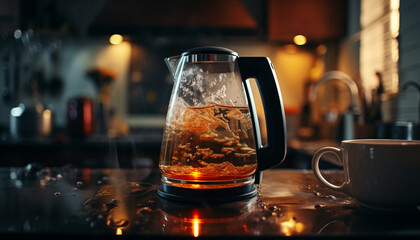 electric kettle for water in the kitchen.