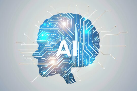AI Brain Chip brain computer interface innovation. Artificial Intelligence it consulting mind data mining axon. Semiconductor gigahertz laser circuit board joystick