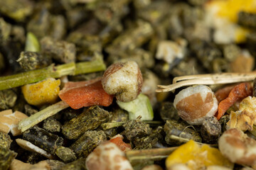 combined pet food for rodents, meat-free food