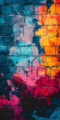 Minimalist Background: Artistic Graffiti Wall for Mobile Phone. Concept Street Art Photography, Urban Backdrops, Minimalist Aesthetic, Graffiti Wall Portraits, Mobile Phone Photoshoot