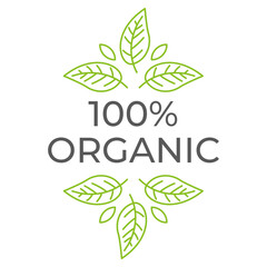 Green Organic Products Labels. Ecologic food stamps. Organic natural food labels.