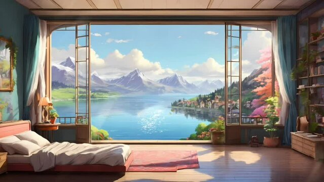 view from the window of a hotel