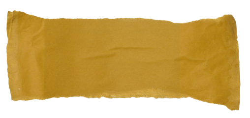 piece of cardboard with torn edges on isolated background