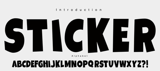 Modern bold vector font. Simple and minimalis font