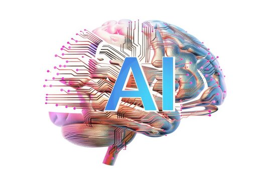 AI Brain Chip neurological circuits. Artificial Intelligence memory optimization mind lidar axon. Semiconductor neural control circuit board semiconductor manufacturing