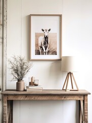 Field Animal Impressions: Rustic Farmhouse Sketches Poster