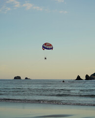Parasailing on the beach, Manuel Antonio, Costa Rica 