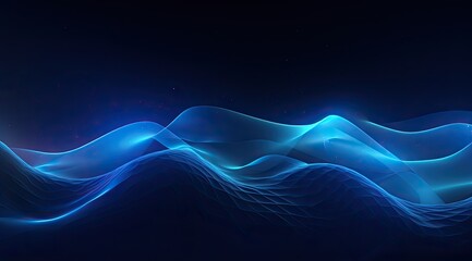 Abstract blue wave background illustration