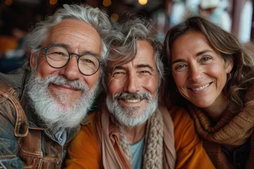 Fotobehang Oude deur a typical Adobe stock image, The theme is about older people and Gathering with old friends --no logo, hands --chaos 15 --ar 3:2 --stylize 650 --v 6 Job ID: 94712243-fcce-4846-a5da-1fba6b63143a