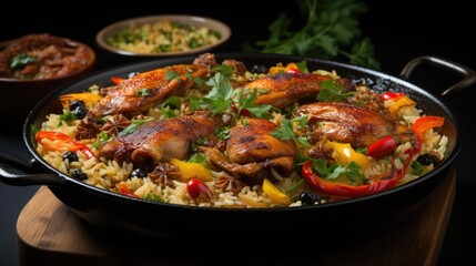 chicken mandi, traditional middle eastern food