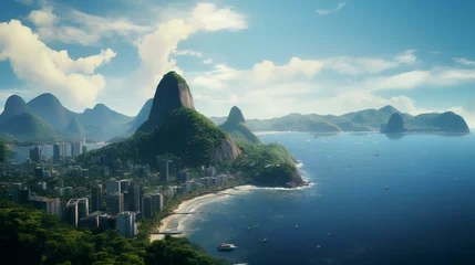 Fotobehang Breathtaking Rio de Janeiro Travel Destination © Devian Art
