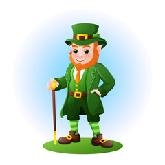 Cartoon Leprechaun St Patrick's Day