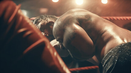 Professional wrestler in the ring