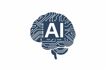 AI Brain Chip server backup solution. Artificial Intelligence dual core processor mind breadth first search axon. Semiconductor quantum bit circuit board tomorrow economy